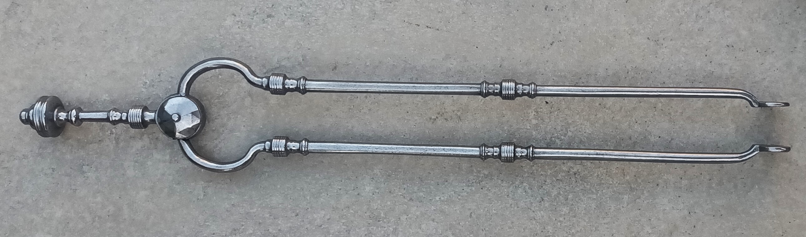 Set of Three Antique English Georgian Steel Fire Irons - Image 5